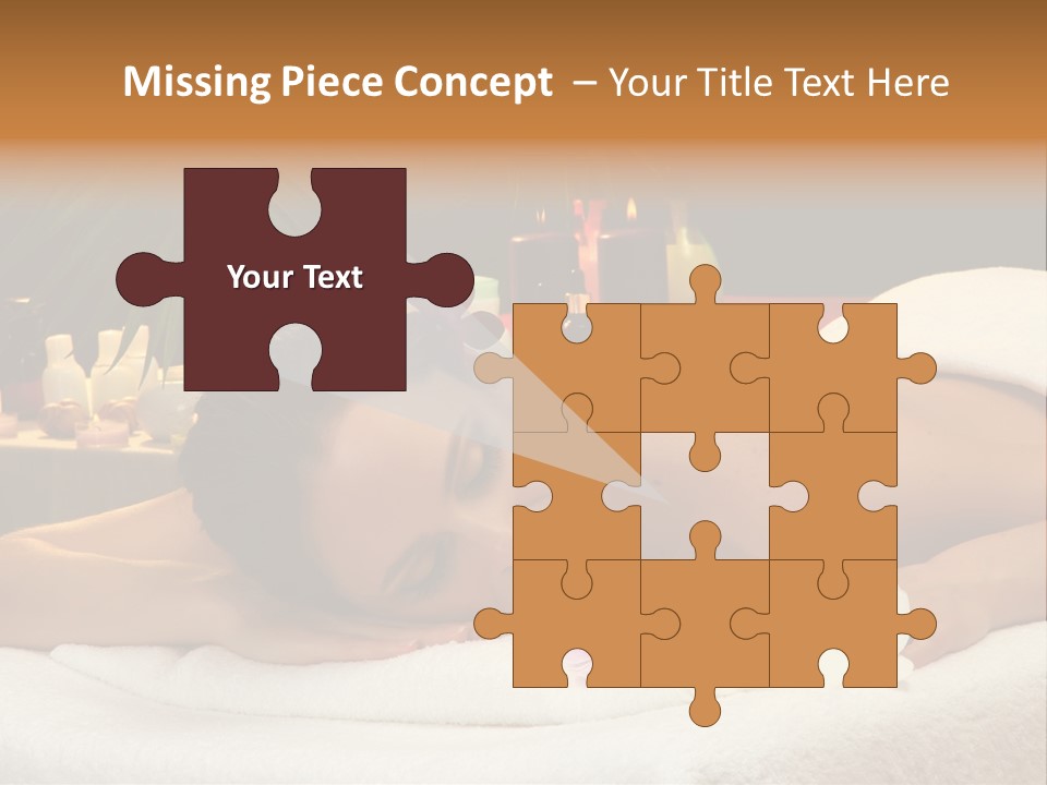 Massaging Stones Beauty PowerPoint Template