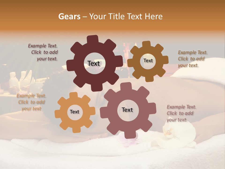 Massaging Stones Beauty PowerPoint Template