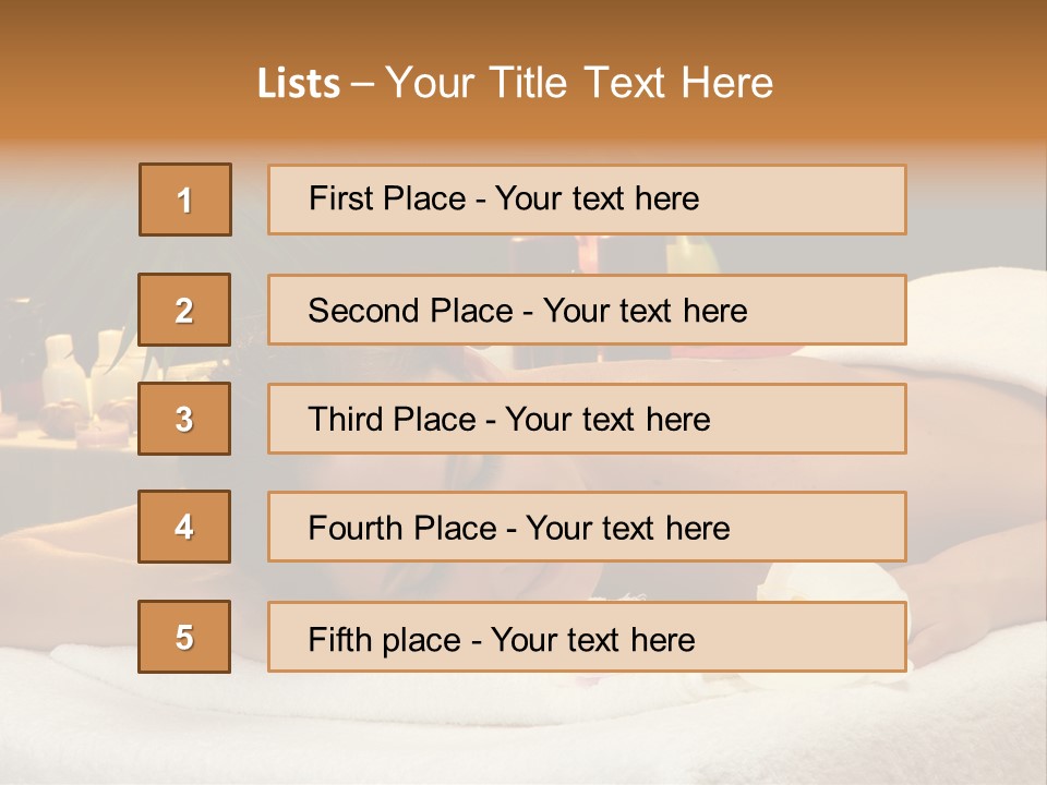 Massaging Stones Beauty PowerPoint Template
