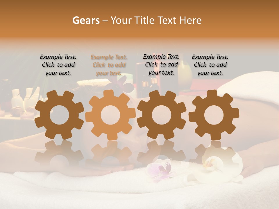 Massaging Stones Beauty PowerPoint Template