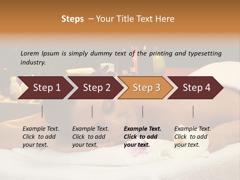 Massaging Stones Beauty PowerPoint Template