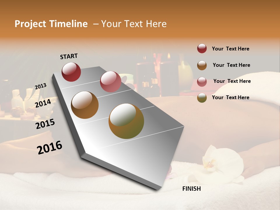Massaging Stones Beauty PowerPoint Template