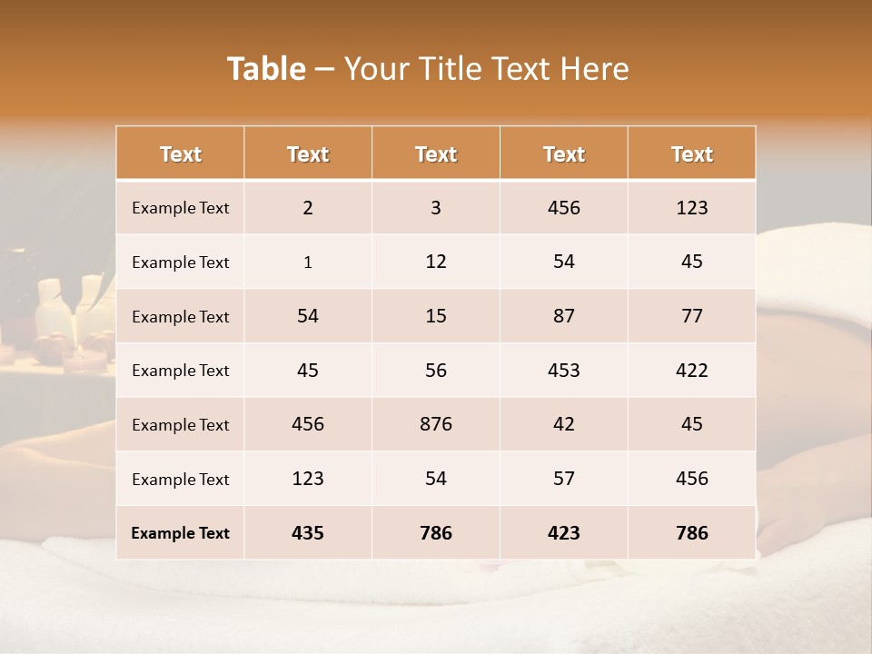 Massaging Stones Beauty PowerPoint Template