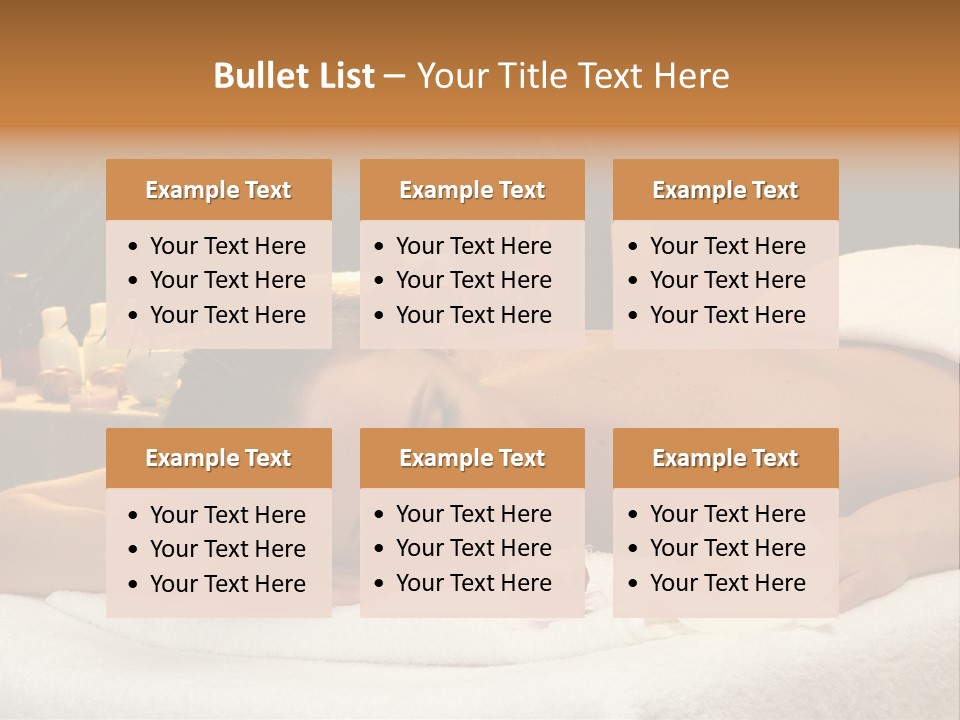 Massaging Stones Beauty PowerPoint Template