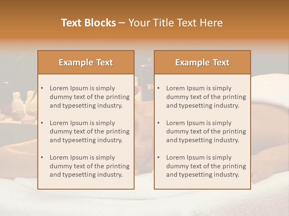 Massaging Stones Beauty PowerPoint Template