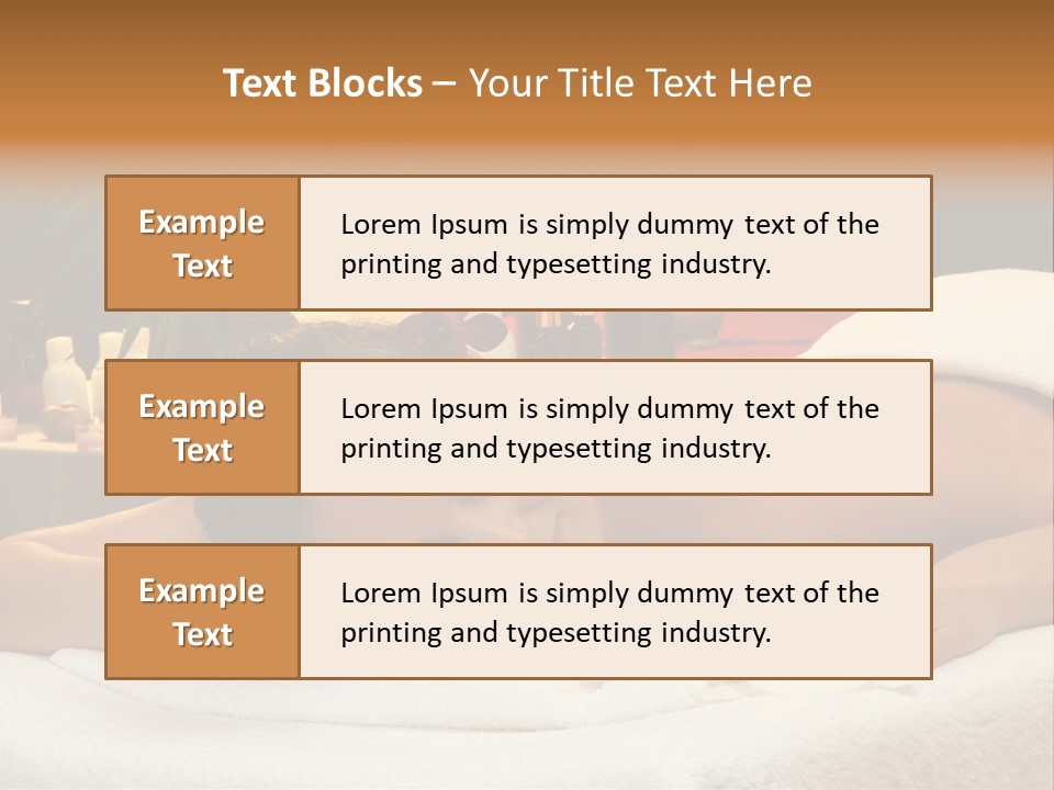 Massaging Stones Beauty PowerPoint Template