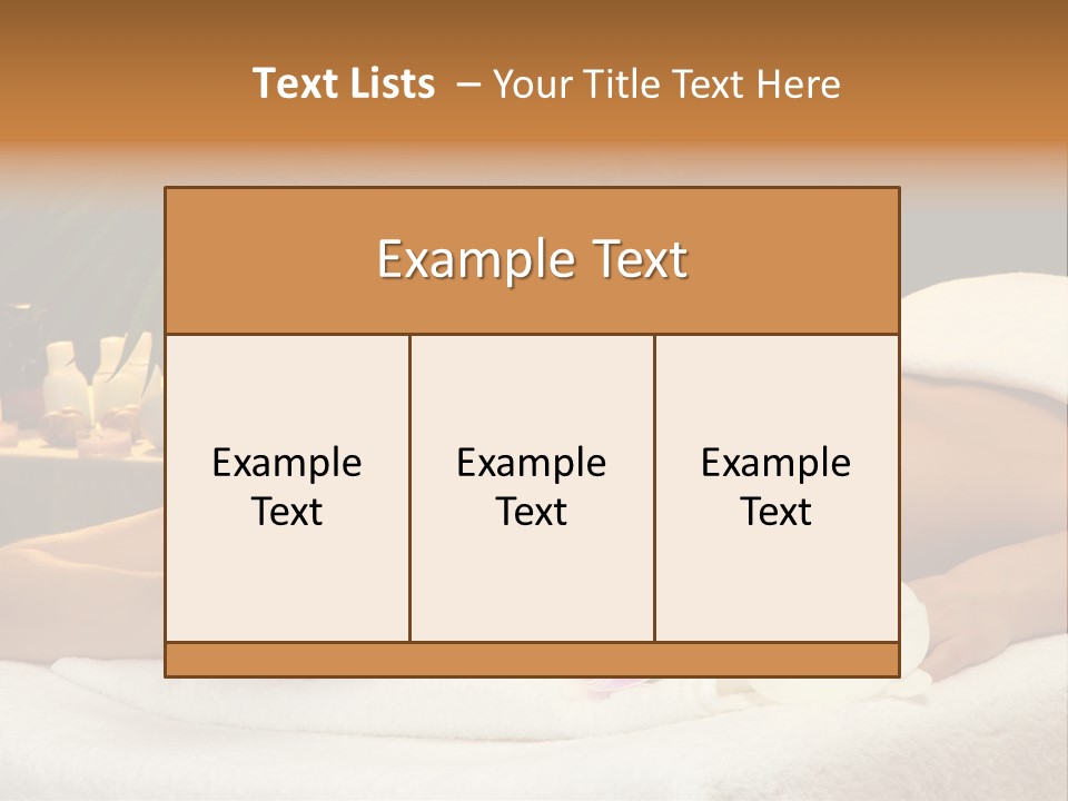 Massaging Stones Beauty PowerPoint Template