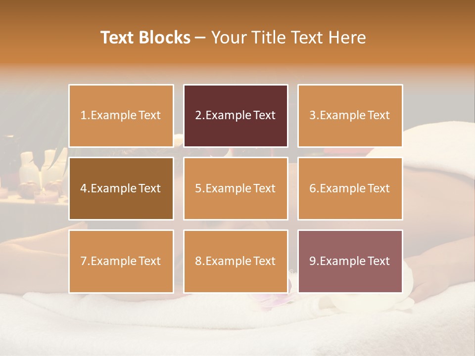 Massaging Stones Beauty PowerPoint Template