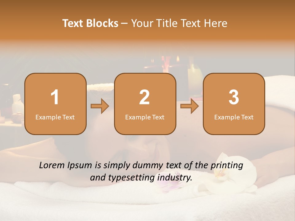 Massaging Stones Beauty PowerPoint Template