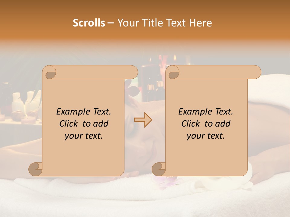 Massaging Stones Beauty PowerPoint Template