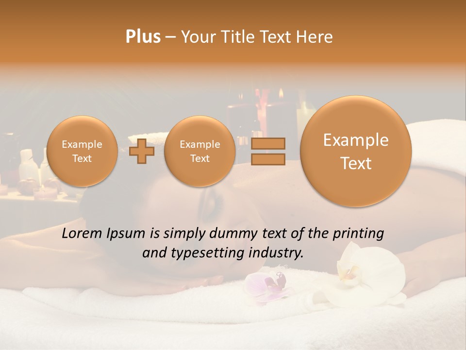 Massaging Stones Beauty PowerPoint Template