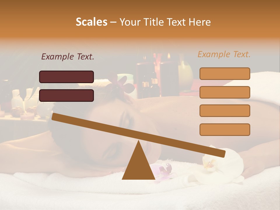 Massaging Stones Beauty PowerPoint Template