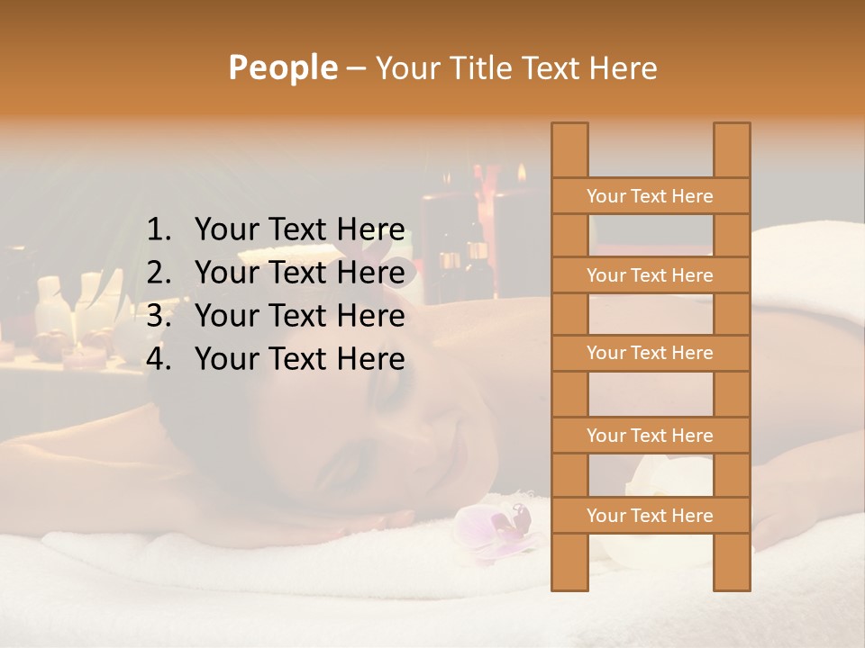 Massaging Stones Beauty PowerPoint Template