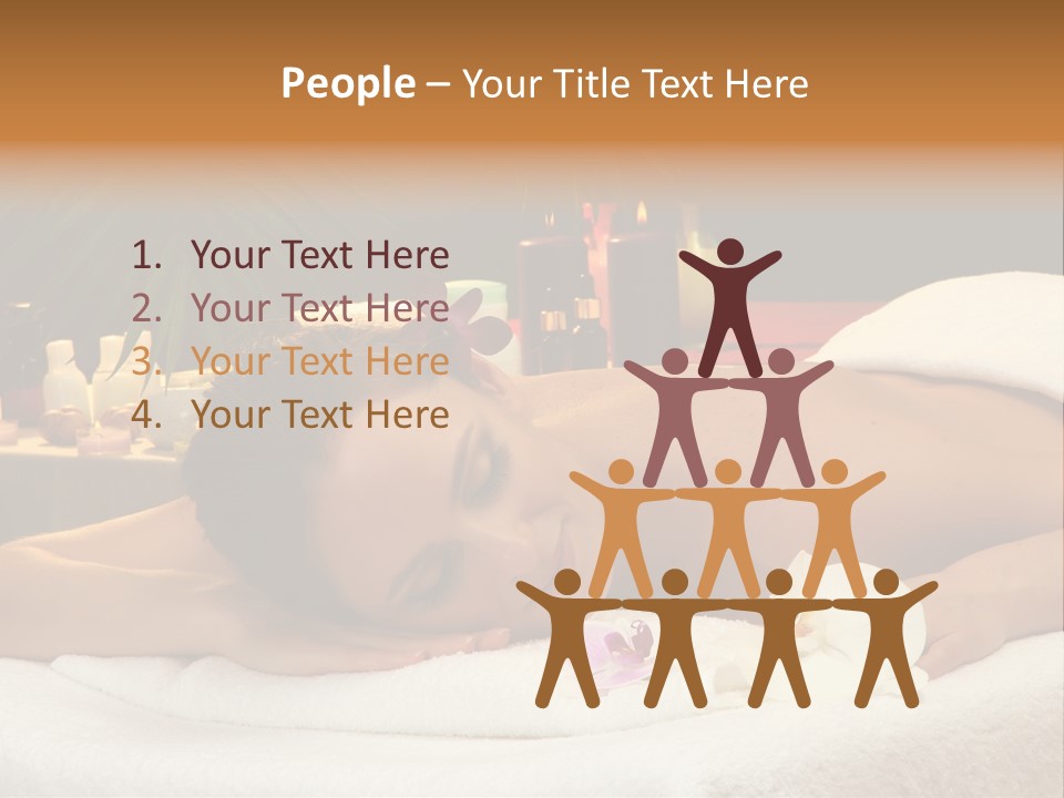 Massaging Stones Beauty PowerPoint Template