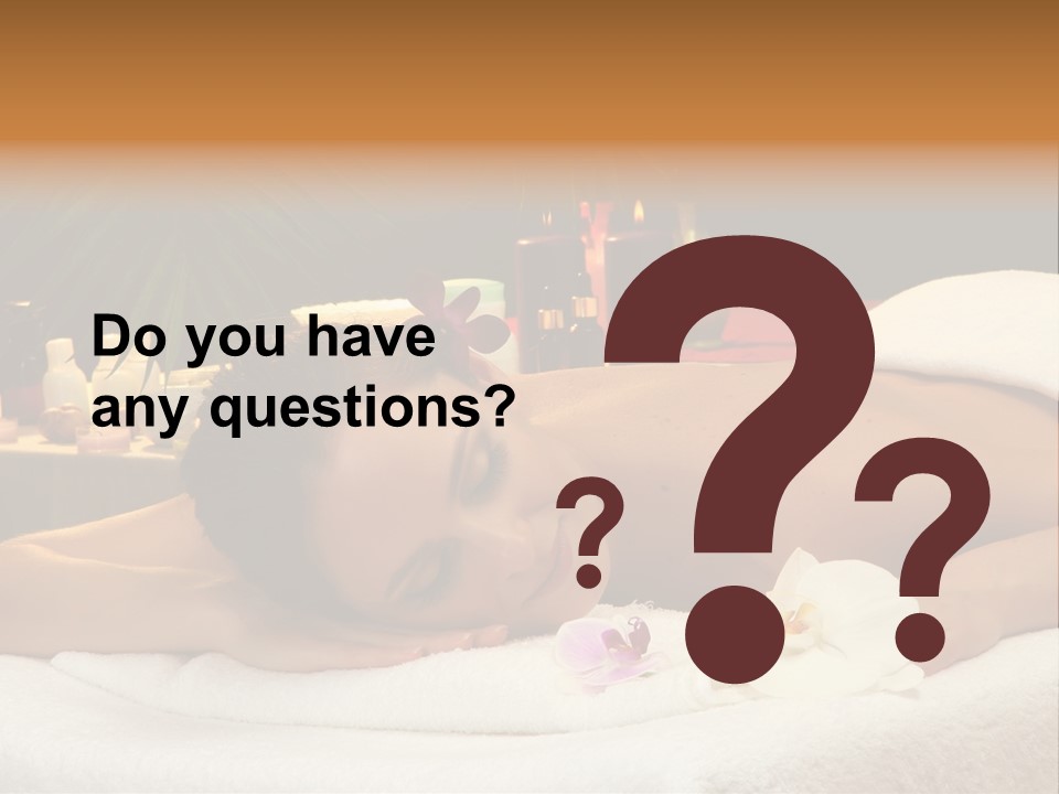 Massaging Stones Beauty PowerPoint Template