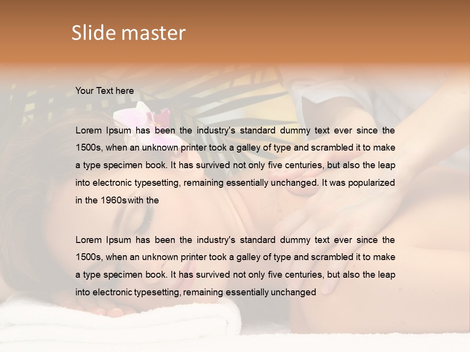 Towel Care Lady PowerPoint Template