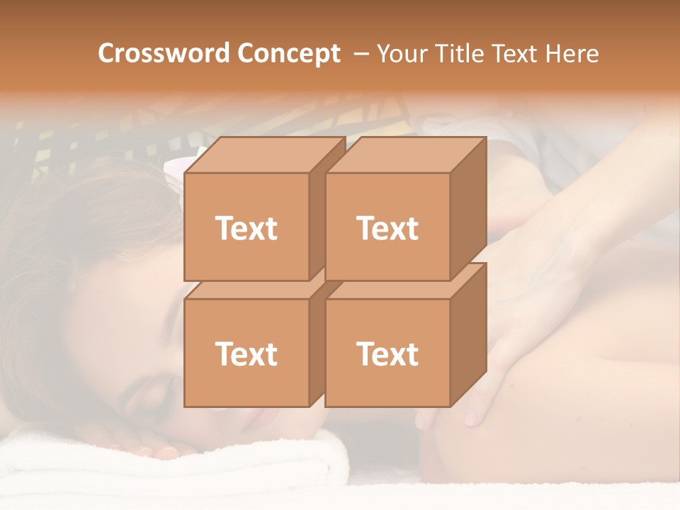 Towel Care Lady PowerPoint Template