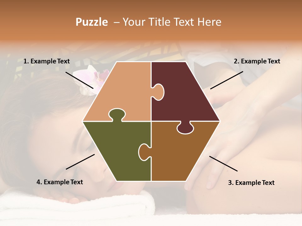 Towel Care Lady PowerPoint Template