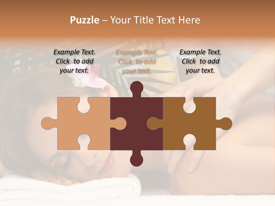 Towel Care Lady PowerPoint Template