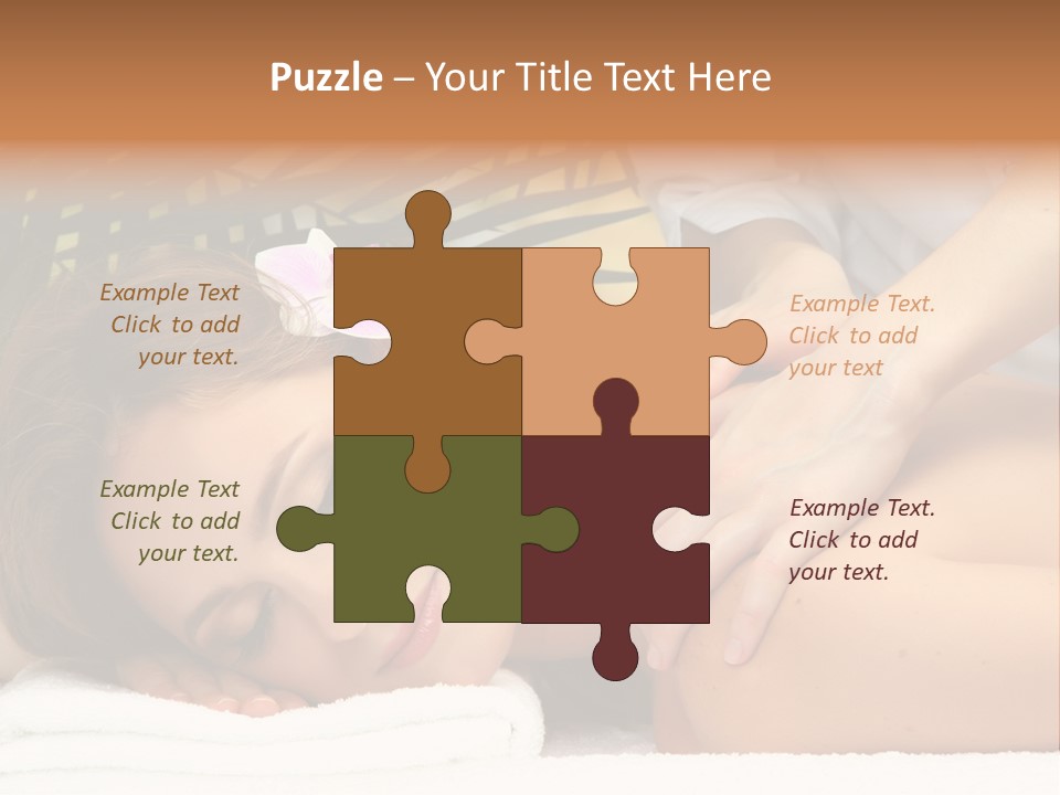 Towel Care Lady PowerPoint Template