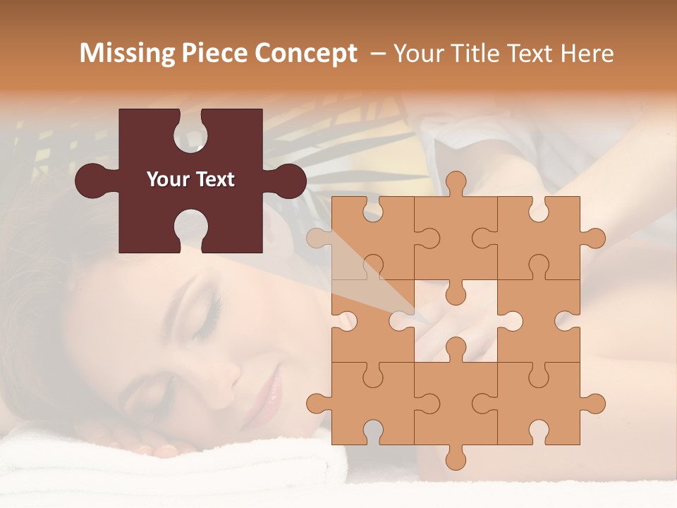 Towel Care Lady PowerPoint Template