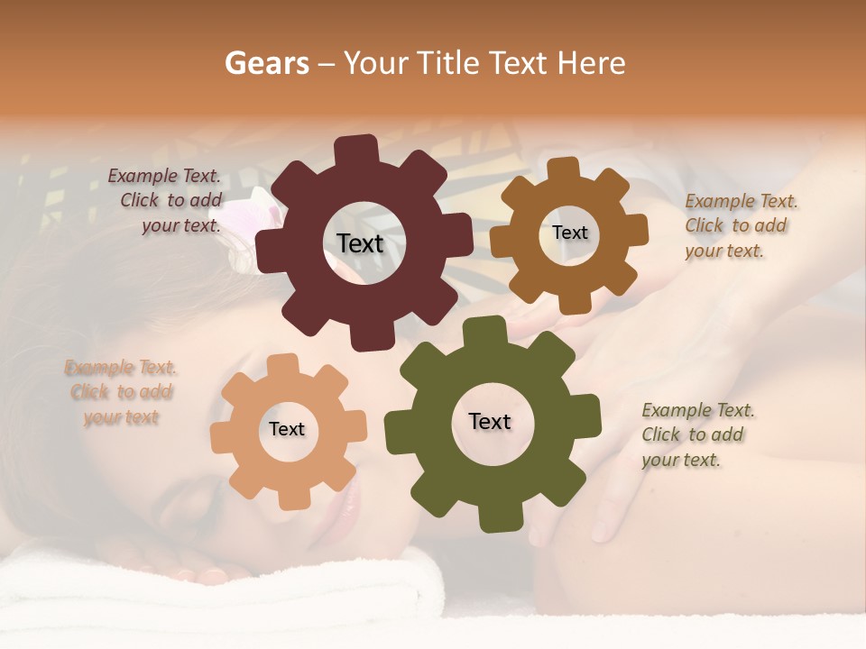 Towel Care Lady PowerPoint Template