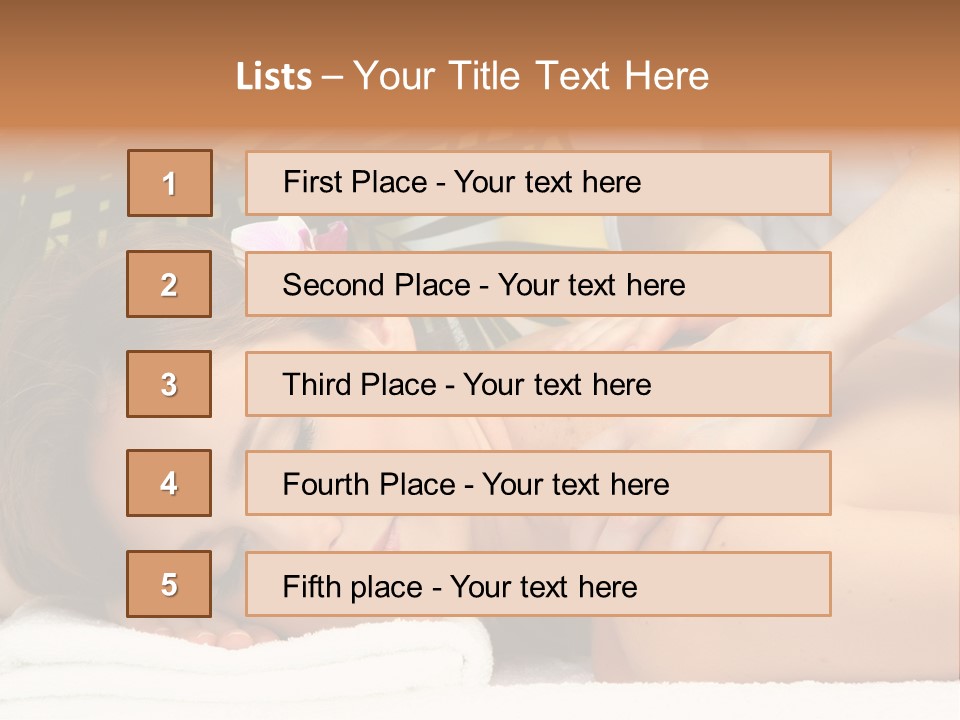 Towel Care Lady PowerPoint Template