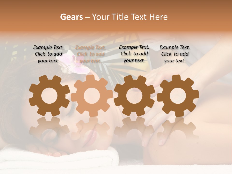 Towel Care Lady PowerPoint Template