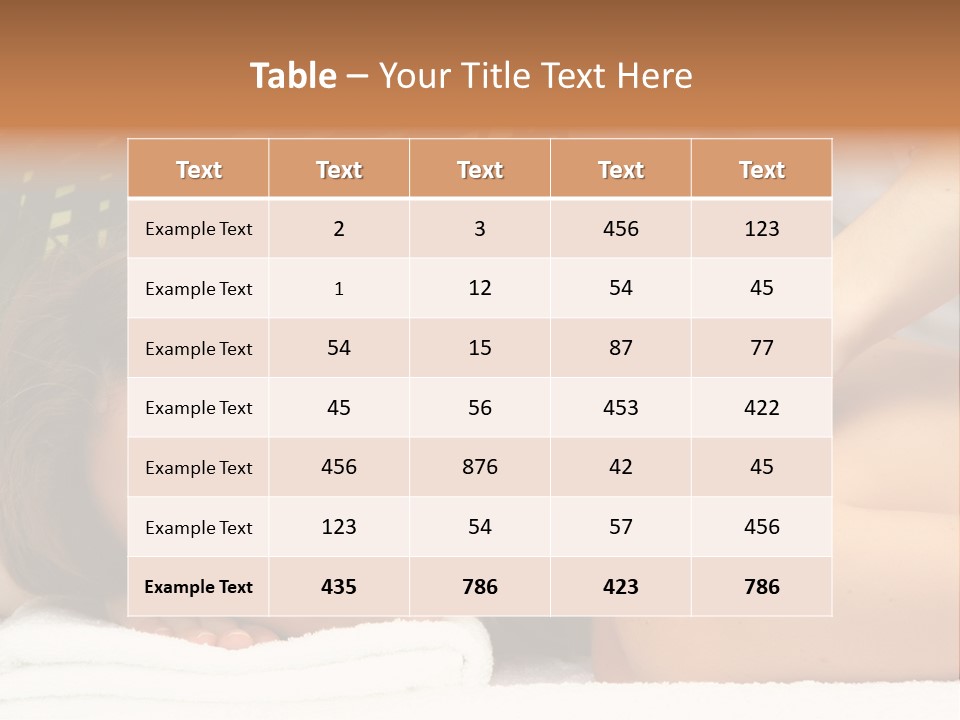 Towel Care Lady PowerPoint Template