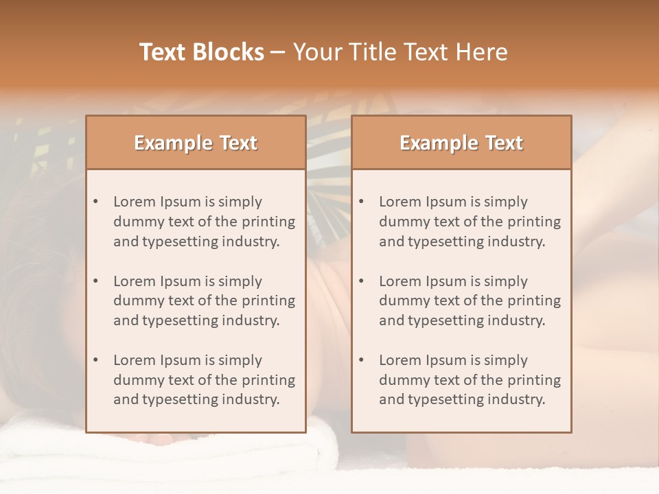 Towel Care Lady PowerPoint Template