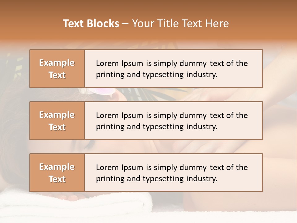 Towel Care Lady PowerPoint Template