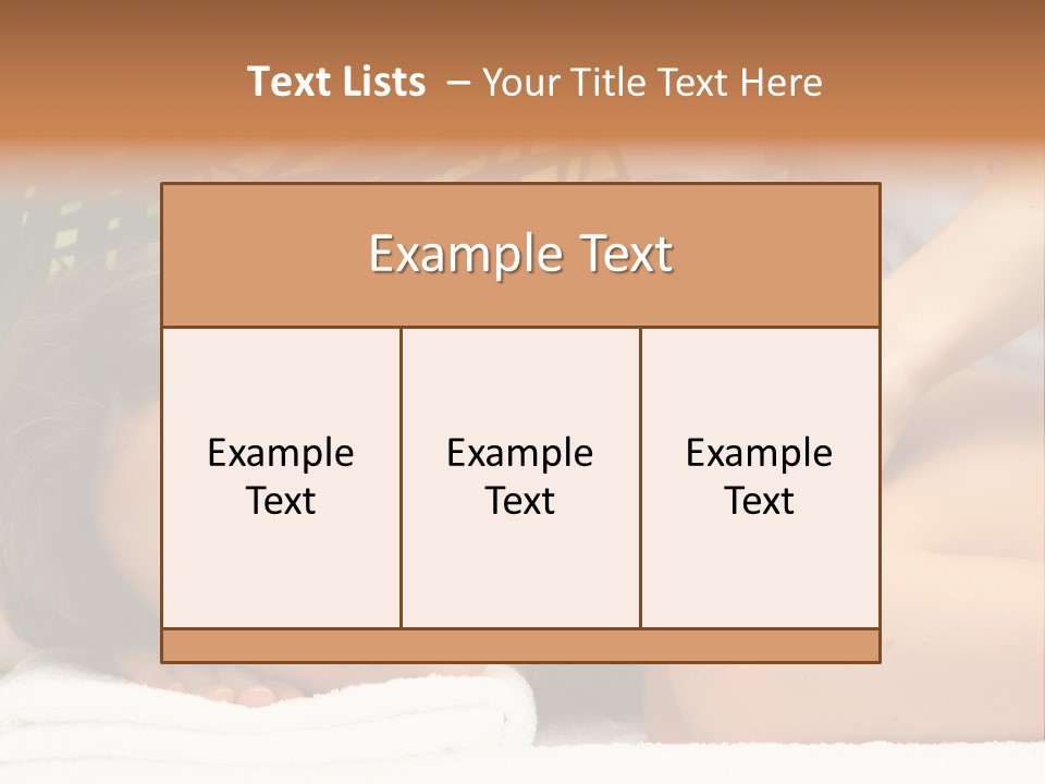 Towel Care Lady PowerPoint Template