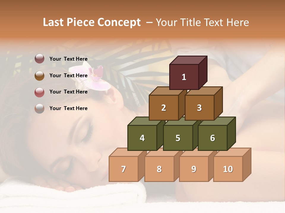 Towel Care Lady PowerPoint Template