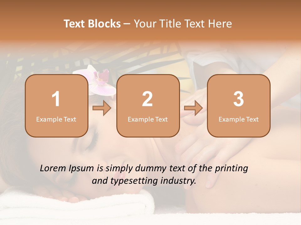 Towel Care Lady PowerPoint Template