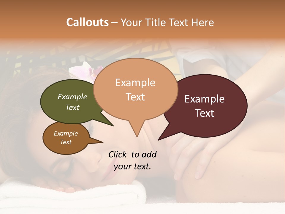 Towel Care Lady PowerPoint Template