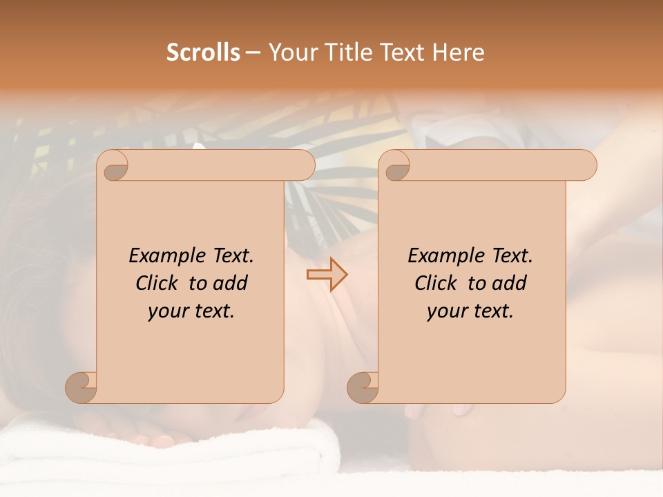 Towel Care Lady PowerPoint Template