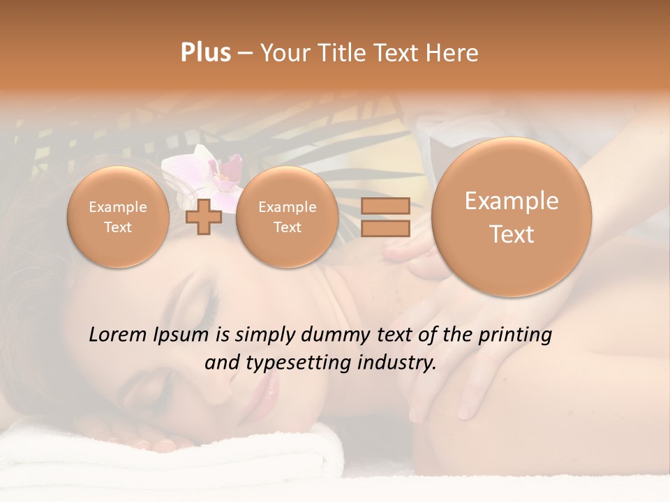 Towel Care Lady PowerPoint Template