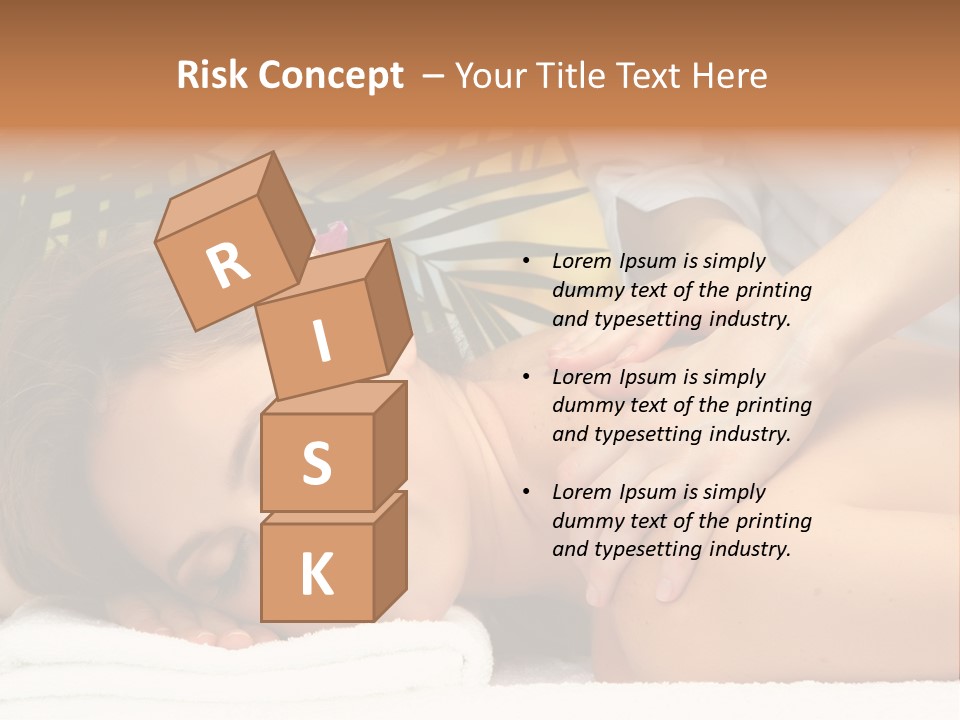 Towel Care Lady PowerPoint Template