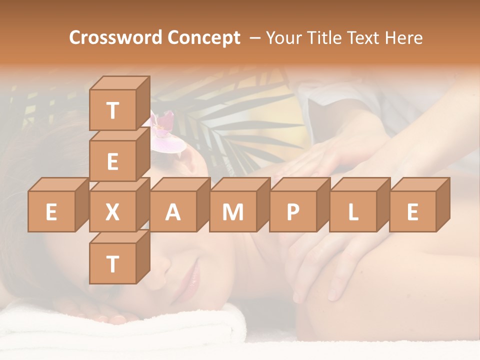 Towel Care Lady PowerPoint Template