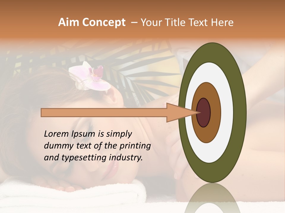 Towel Care Lady PowerPoint Template