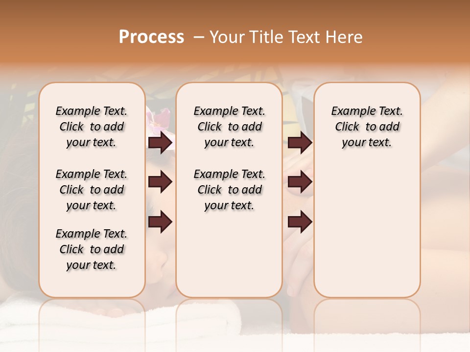Towel Care Lady PowerPoint Template