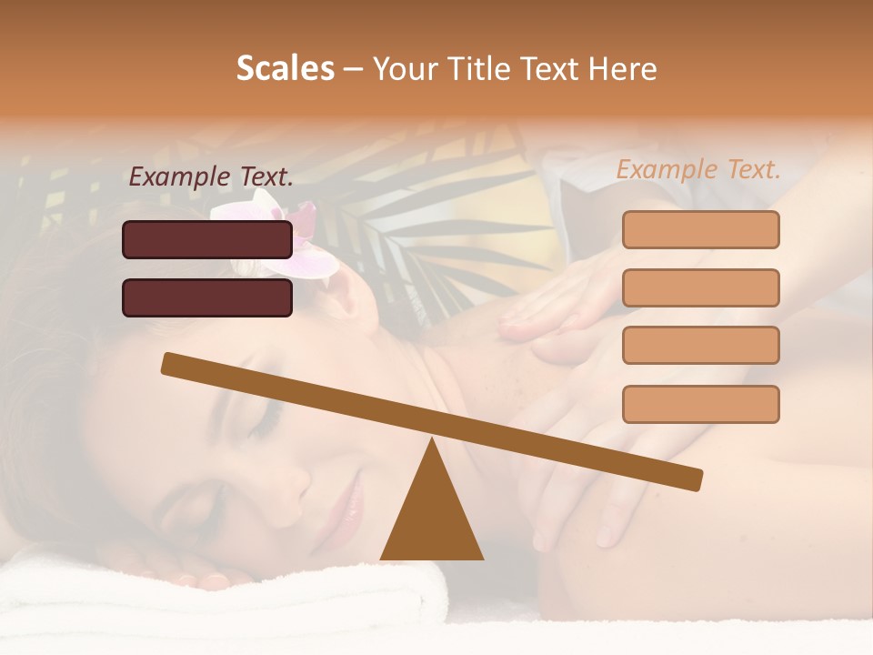 Towel Care Lady PowerPoint Template