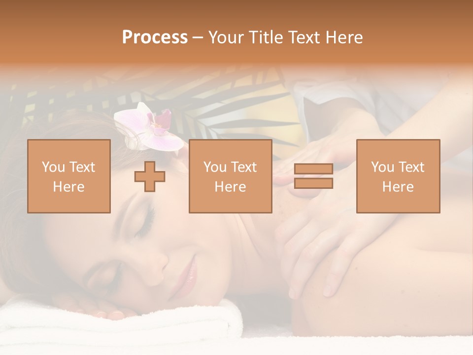 Towel Care Lady PowerPoint Template