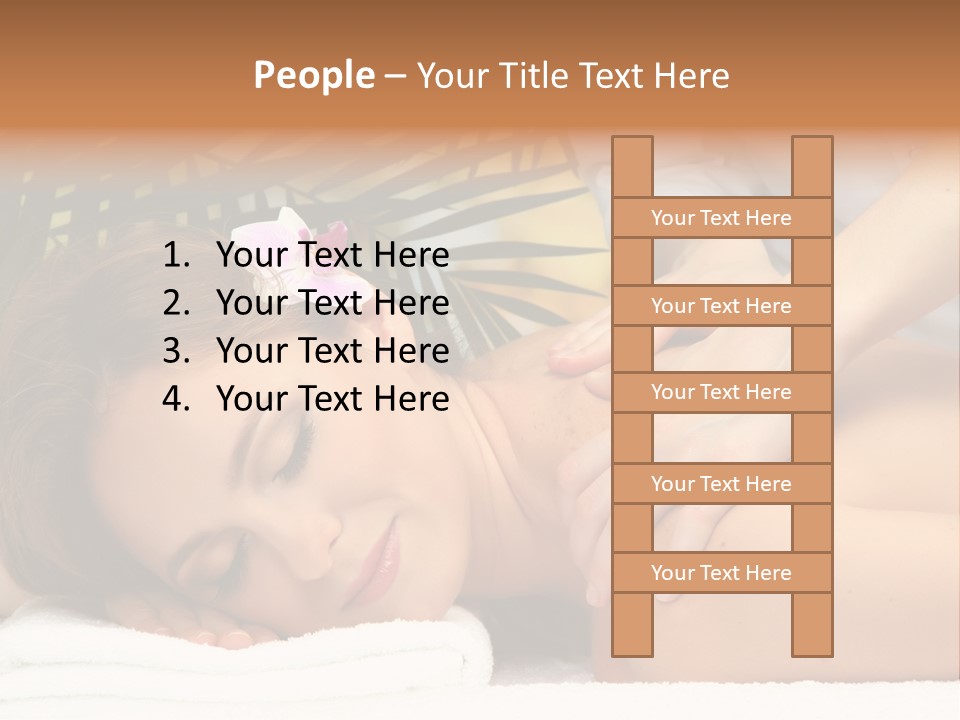 Towel Care Lady PowerPoint Template