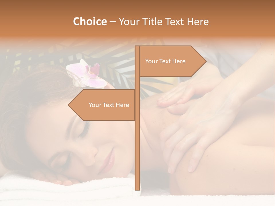 Towel Care Lady PowerPoint Template