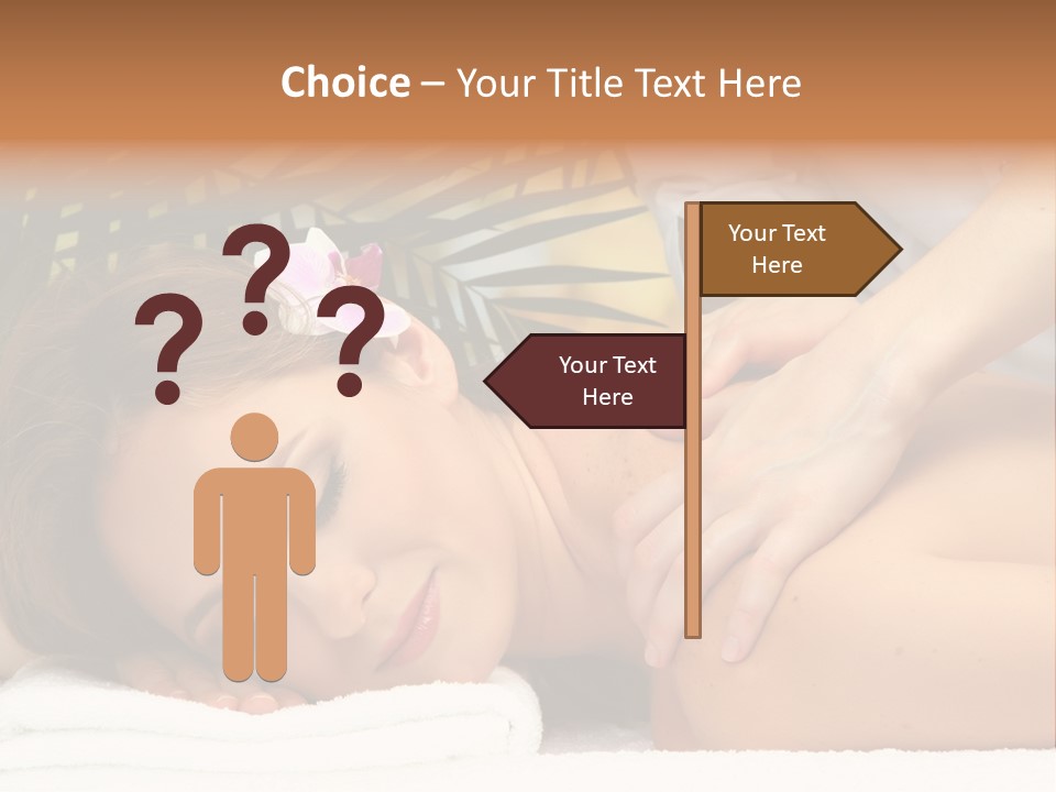 Towel Care Lady PowerPoint Template