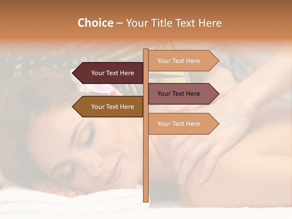 Towel Care Lady PowerPoint Template