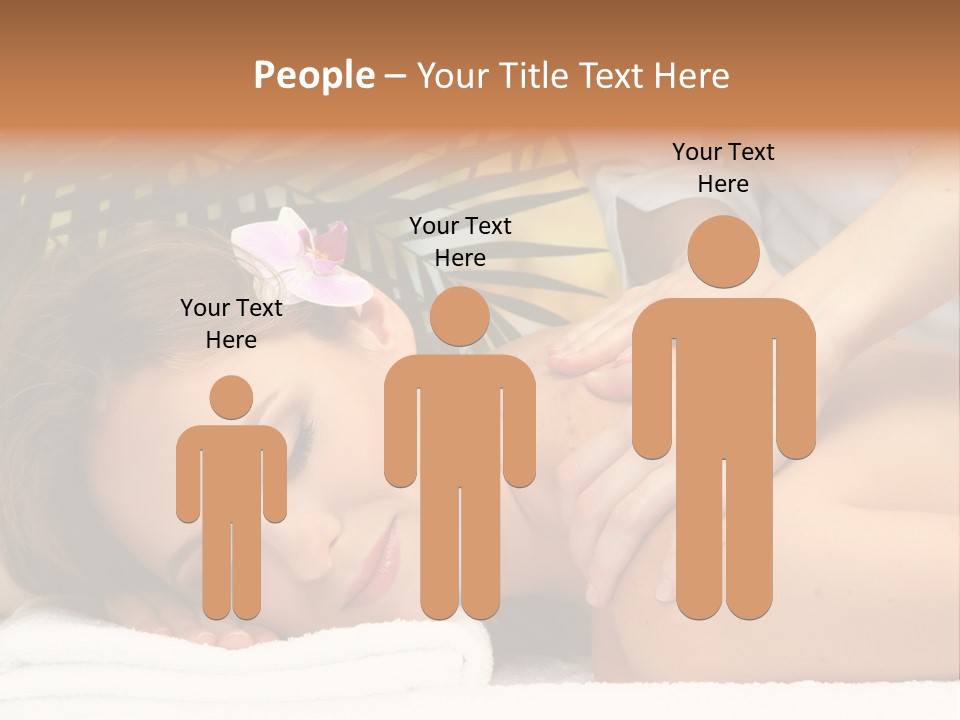 Towel Care Lady PowerPoint Template