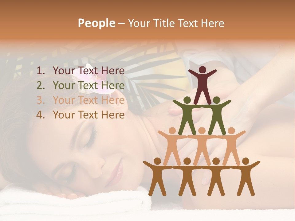 Towel Care Lady PowerPoint Template