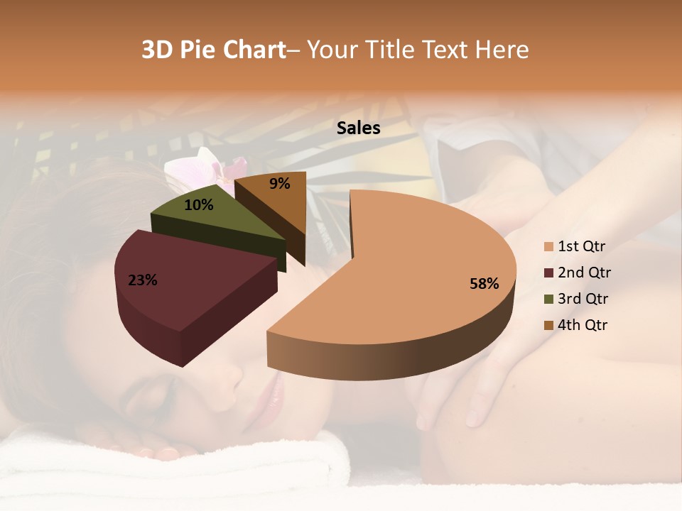 Towel Care Lady PowerPoint Template